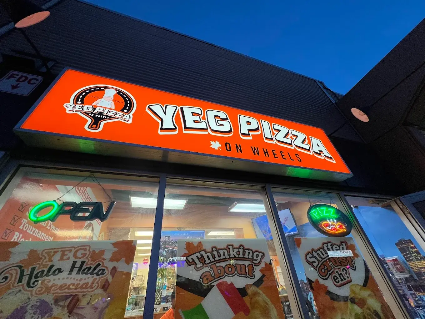 Yeg Pizza On Wheels delivery service in SW Edmonton